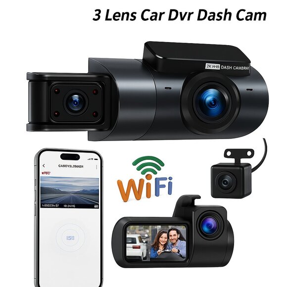 Advanced Solobesafe Dash Cam with Full Coverage & 3 Lenses - Picture 3 of 5